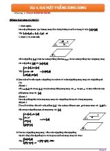 Ôn tập Hình học Lớp 11 - Bài 4 Hai mặt phẳng song song